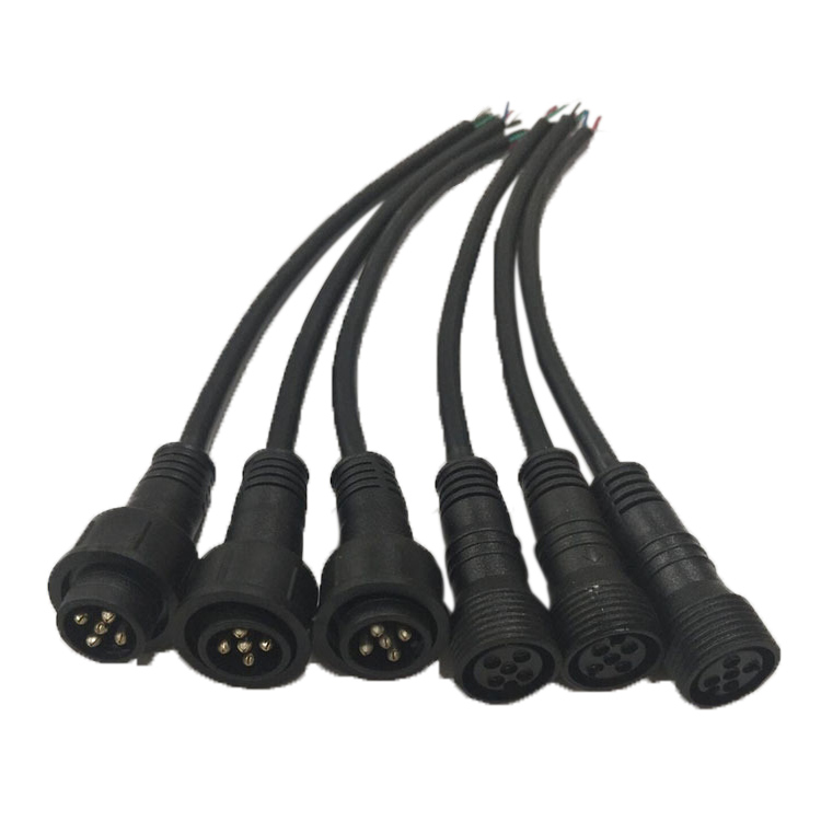 5PIN M18 Transparent Waterproof Male And Female Plug Terminal Connector 5PIN M18 Transparent Waterproof Male And Female Plug Terminal Connector